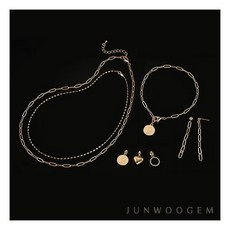 [준우젬] 18k 골드체인+7종(총8종) 트렌드 컬렉션