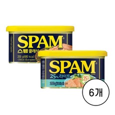 스팸 200g 클래식 25% 라이트 2종 택1