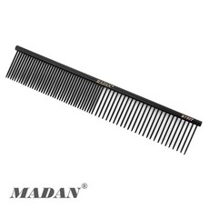 마단 표준콤 학원용콤 Comb 강아지빗 일자빗 모든견종 가능, 7.5인치 19Cm 블랙콤 M190T Black