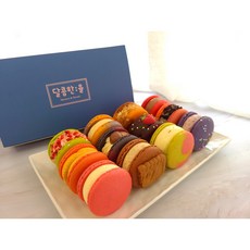달콤한율 수제마카롱 뚱카롱 12가지맛세트 마카롱택배 선물 디저트, 1box, 600g