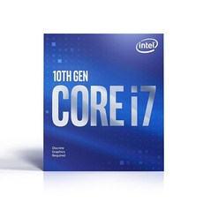 인텔 코어 i7-10700F 데스크탑 프로세서 8코어 최대 4.8GHz 그래픽 미포함 LGA1200(인텔 400 시리즈 칩셋) 65W., 데스크탑 프로세서 8코어/4.8GHz - 10700f