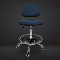밀러 체어 PRO 높이조절 병원 공장 실험실 제도용 의자, 블랙