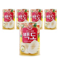 오뚜기 백도 반절, 400g, 5개