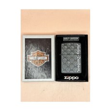 빈티지 할리데이비슨 스컬 블랙 매트 지포 라이터 840979, 1개