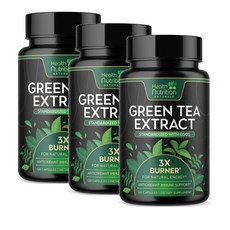 헬스뉴트리션 그린티 녹차 추출물 1300mg Health Nutrition Naturals Green Tea Extrac, 3개, 120정