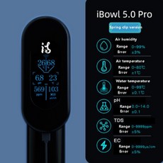 새로운 ibowl wifi 5.05.0pro 6 in 1 감지기 수족관 디지털 디스플레이 수질 모니터 phtdsec 온도 기계, WIFI5.0프로스프링클립