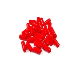 ID1.3mm ID70mm PVC 캡 10 개 다른 색상 케이블 절연 스레 커버 방수, 30개