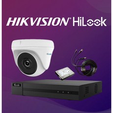 하이크비전 하이룩 펫카메라 CCTV 500만화소 지원 자가설치 HILOOK 세트, 2. 4채널 녹화기+200만 실외카메라+아답터, CCTV 연결 케이블 10M - 하이룩녹화기