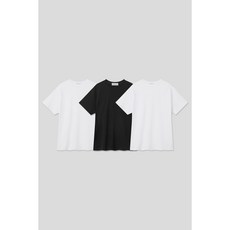 [Women][에두아르도][3팩 세트]노멀 레귤러핏 반팔 티셔츠 베이직팩