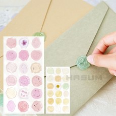 청첩장 스티커 결혼식, 핑크