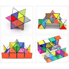 [MAGIC CUBE] 생각! 즐겁게! 재미있다! 다각형 큐브가 이상하게 변신 (2 개 세트), 단일상품