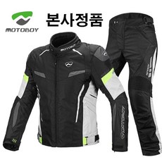 MOTOBOY 모토보이 4계절 프리미엄 3D 바이크자켓 오토바이자켓 라이딩자켓 바람막이 오토바이바지 바이크바지, SJ03 자켓 그레이, 2XL