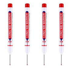 마카 20mm 헤드 마커 펜 금속 방수 욕실 목공 장식 다용도 빠른 건조 오일 1/4Pcs 세트, [05] 4Pcs-Red