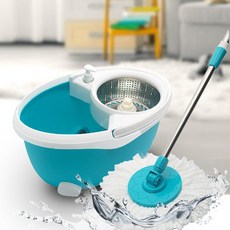 바닥 물걸레 탈수 짤순이 회전 클리너 마대 봉 통돌이