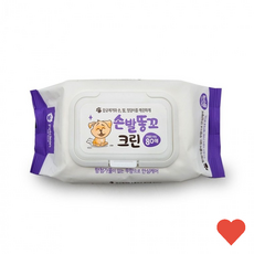 아기물티슈 애견 물티슈 80매 캡 고양이 똥꼬 닦기, 1개