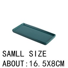 일본식 직사각형 세라믹 트레이 플레이트 흰색 도자기 입안 입냄새, 7.1PCS SMALL