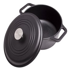 Victoria DUT-304 Pre-Seasoned Cast Iron Dutch Oven with Lid Dual Handles 100% NON-GMO Flaxseed Oil, 1