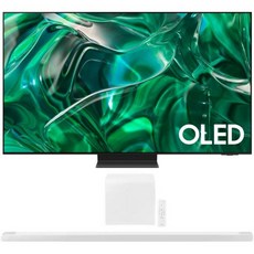 Samsung LED LCD TVs 삼성 QN77S95CAFXZA 77인치 HDR 퀀텀닷 OLED 스마트TV 2023 번들 HWS801BZA 3.1.2ch 무선 돌비 애트모스D