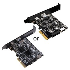 PCIE에서 USB3.2 Type-E Front Type-C 19p 확장 카드 호환 PCI-E X4 X8 X16