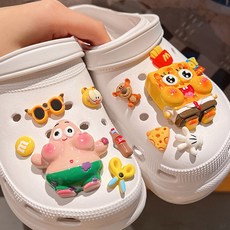 귀여운 반반 케릭터 신발파츠 세트 신발악세사리 신발꾸미기