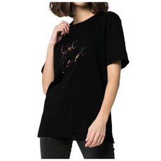 생로랑 세인트로랑 오버핏 티셔츠 블랙 553438 YBCL2 1068