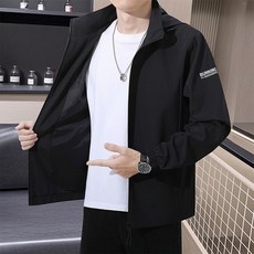 FANSYLI 남성자켓 봄가을 재킷 루즈핏 후드 톱 야상 바람막이 빅사이즈 캐주얼 점퍼0920K140