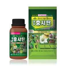 [모종심는아빠] 해충은 사라지고 식물은 탄탄하게 대유 충사탄 액제 500ml 입제 1.5kg, 충사탄액제(500ml), 1개