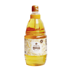 티케이 건강한 기름 현미유 오일 식용 냉압착 식물성오일 부엌 식용유, 1개, 1.8L