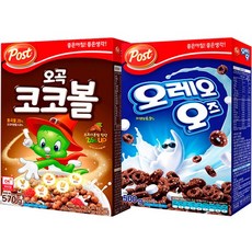 포스트 시리얼 오레오 오즈 500g + 오곡 코코볼 570g, 1세트