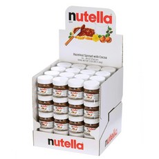 누텔라 헤이즐넛 스프레드 미니글라스 25g 64팩 Nutella Hazelnut Spread Mini Glass 0.88oz, 64개