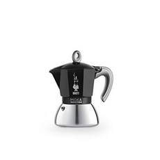 BIALETTI Biaretti Espresso Maker Mocha Induction Black 4 cups Direct fire IH 17 x 16 10 cm, 1개