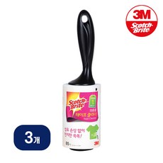 3M 스카치브라이트 의류용 테이프클리너 I형/테이프크리너/클리너/먼지제거테이프/린트롤러/린트로라/테잎클리너/먼지테이프/머리카락, 3개, 본품컬러