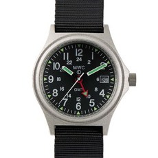 MWC시계 MWC G10 10Bar GMT 24H - 실버X블랙