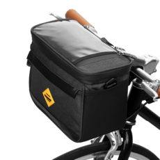 자전거가방 전동 킥보드 미니벨로 전기 자전거 핸들 핸들바 가방, 다크 그레이+블랙, 1개