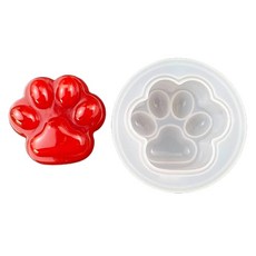 사랑스러운 고양이 발 참을 실리콘 곰팡이 서리 텍스처/크리스탈 DIY 크래프트 에폭시 수지 곰팡이 펜던트 보석 도구 액세서리