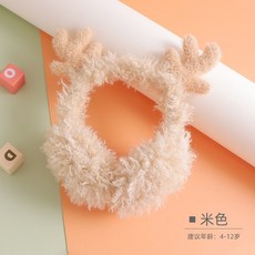 방한 귀마개 Jan.05 109번 크리스마스 사슴 귀마개 겨울 베이비 돌 귀마개 귀마개 아기정원Z
