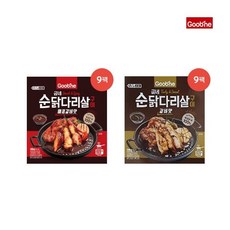 [굽네치킨] 굽네 순닭다리구이 갈비천왕맛 9팩 + 볼케이노맛 9팩, 상세 설명 참조