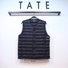 TATE NC02 남여 브이넥 경량 패딩 조끼 KAAW9-UVT020