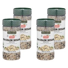 바디아 Badia 스파이스 트라이-컬러 세서미 시드 Spices Tri-Color Sesame Seeds, 4개, 141.7g
