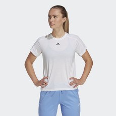아디다스 ADIDAS W 에어로레디 트레인 에센셜 미니멀 브랜딩 크루넥 티 HR7796