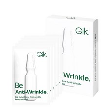 GIK 글루타티온 안티 링클 에센셜 마스크팩 30ml, 5매입, 1개