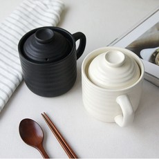 1인 밥짓기 싱글족 자취생 혼밥족 필수템 렌지용 1인 밥솥 2컬러, 블랙