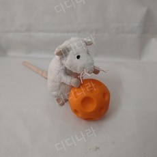 이케아 쥐 인형 고시그무스 봉제 애착 고양이 흰색 갈색 회색 검정색, 작은 흰색 마우스(라벨자름), 1개