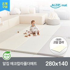 [알집매트] [2개구성] 알집 에코칼라폴더매트 280X140 (5종 택1), 상세 설명 참조