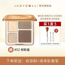 Yj 리페어 하이라이트 종합 메이크업 팔레트 매트 브라이트닝 3 차원 2 색 섀도우 코 파우더 블러쉬, [02] 02, 1개