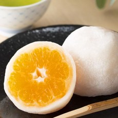 양갱 에히메현산 통째로 귤 물방울주 과일大福 6개입 냉동 찹쌀떡 과자 화과자 디저트 선물 어머니의 날 아버지의 세찬, 1개