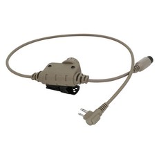 RAC 전술 헤드셋 PTT 어댑터 2 핀 플러그 Motorola GP88 CP150 라디오와 호환 가능, 02 RAC Military PTT DE