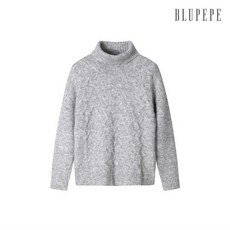 [블루페페] 케이블 하이넥 니트 탑 P194KSK834_LG