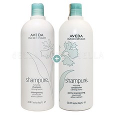 아베다 샴푸어 샴푸 (1000ml)+컨디셔너 (1000ml) 2종 세트, 1세트