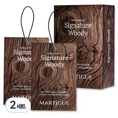 마르티그 퍼퓸 샤쉐 차량용 방향제 2p, 2세트, 시그니처 우디 시그니처 우디, 4개